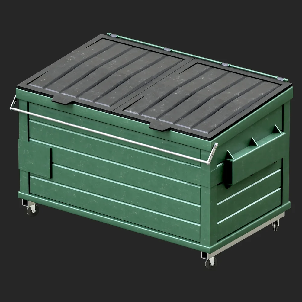 Urabn Green Large Garbage Can