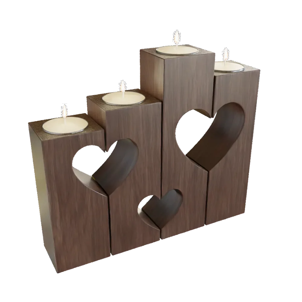 Candle With Hearts