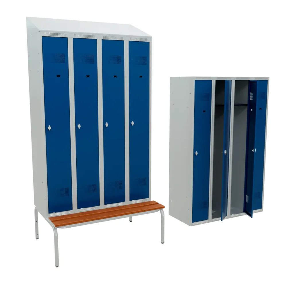 Simple Metallic Locker 300mm/4 Element