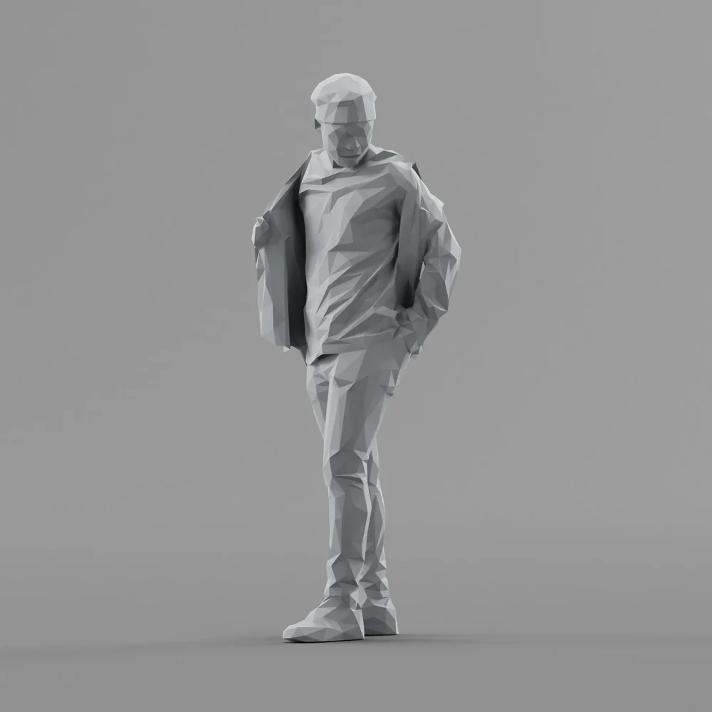 Lowpoly Male Standing