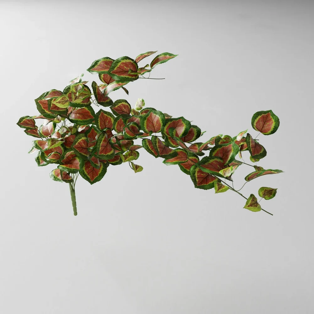 Artificial Tendril Vine Basil Red V1