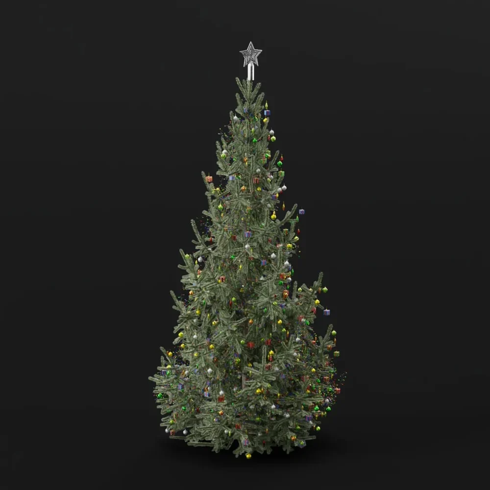 Christmas Tree Deco Snow Tall