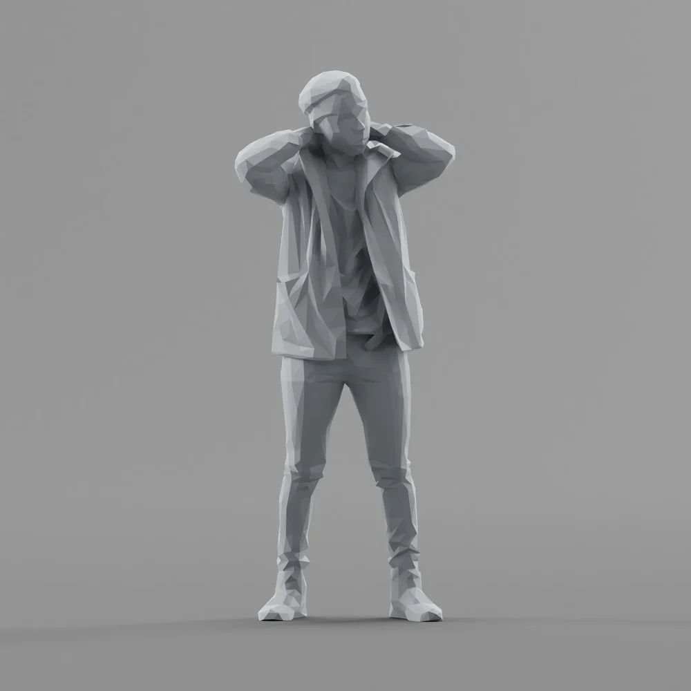 Lowpoly Male Standing