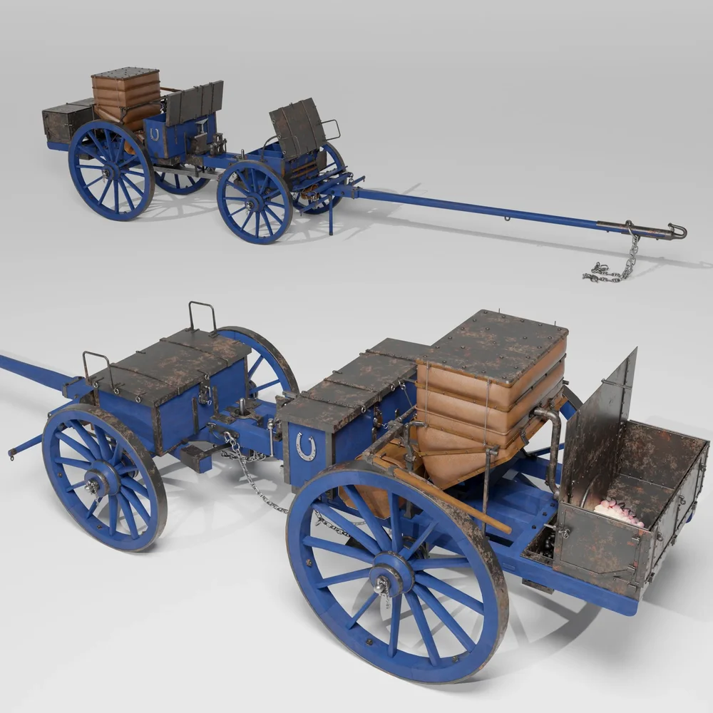Prussian Field Forgewagon & Limber 1842
