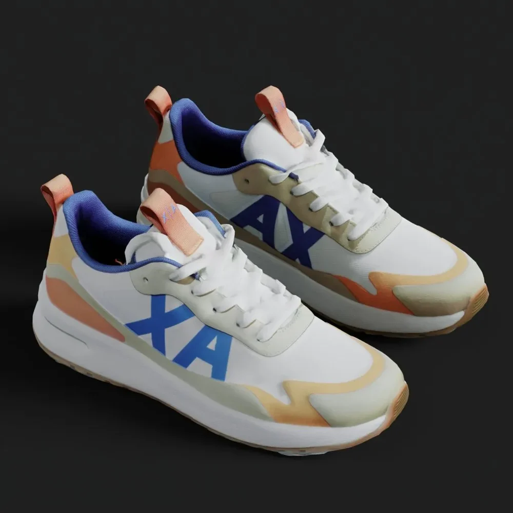 Armani Exchange Sneakers 3d Model
