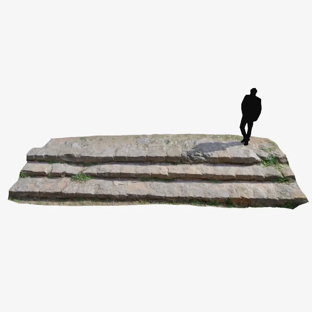 Stairs Medieval Steps Pbr Scan