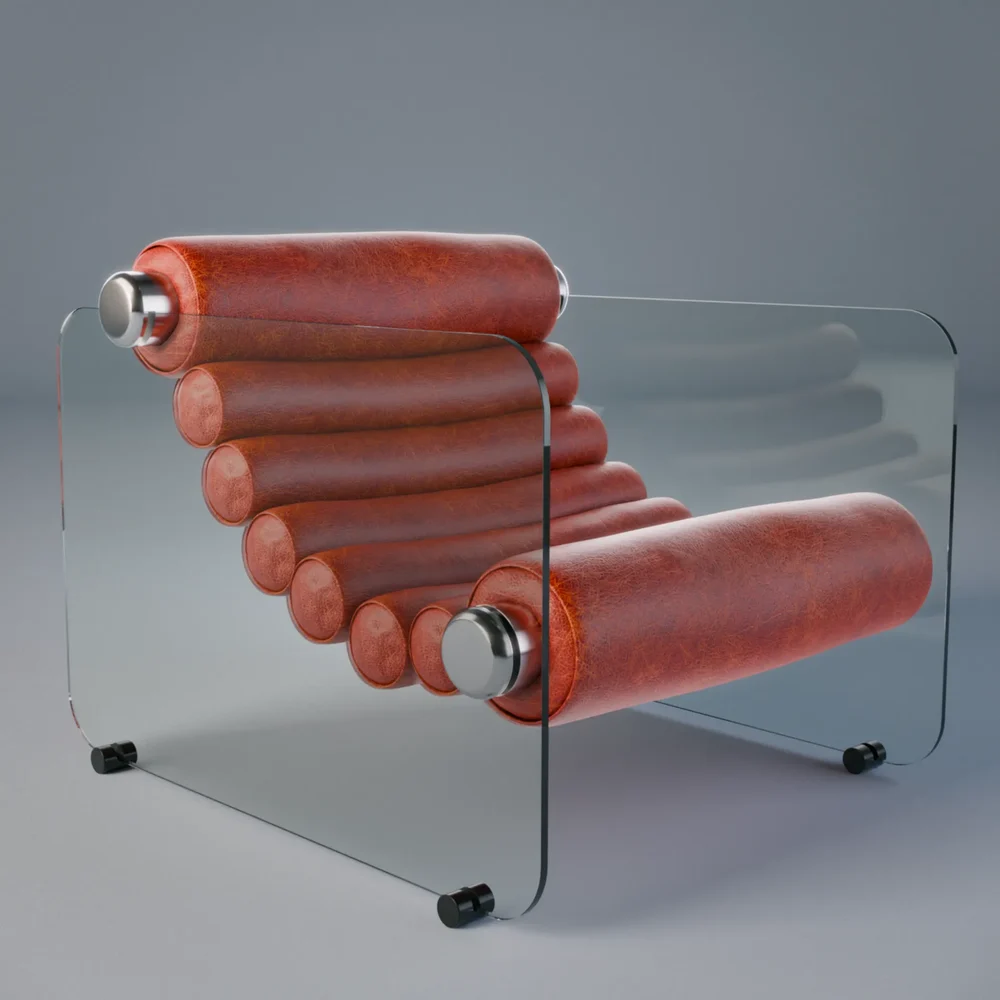 Hyaline Armchair Red
