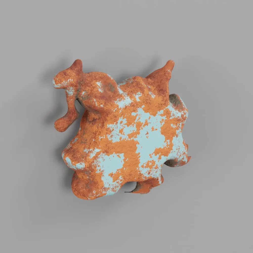 Rough Metal Letter . (Period)