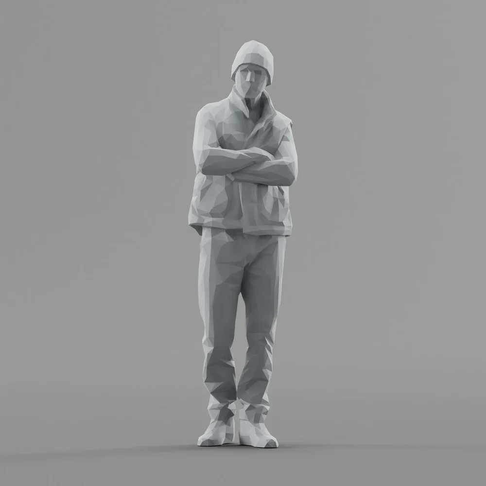 Lowpoly Male Standing