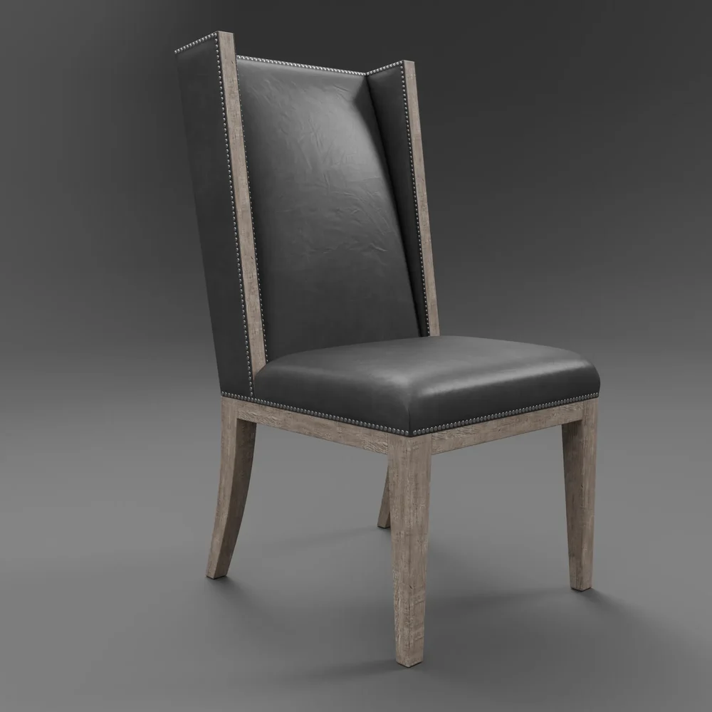 Ames Leather Dining Side Chair