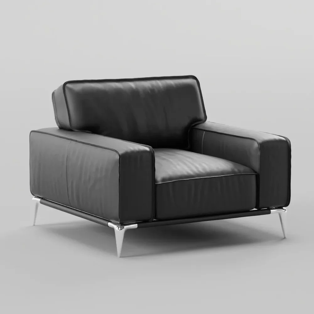 Business Leather Single Sofa