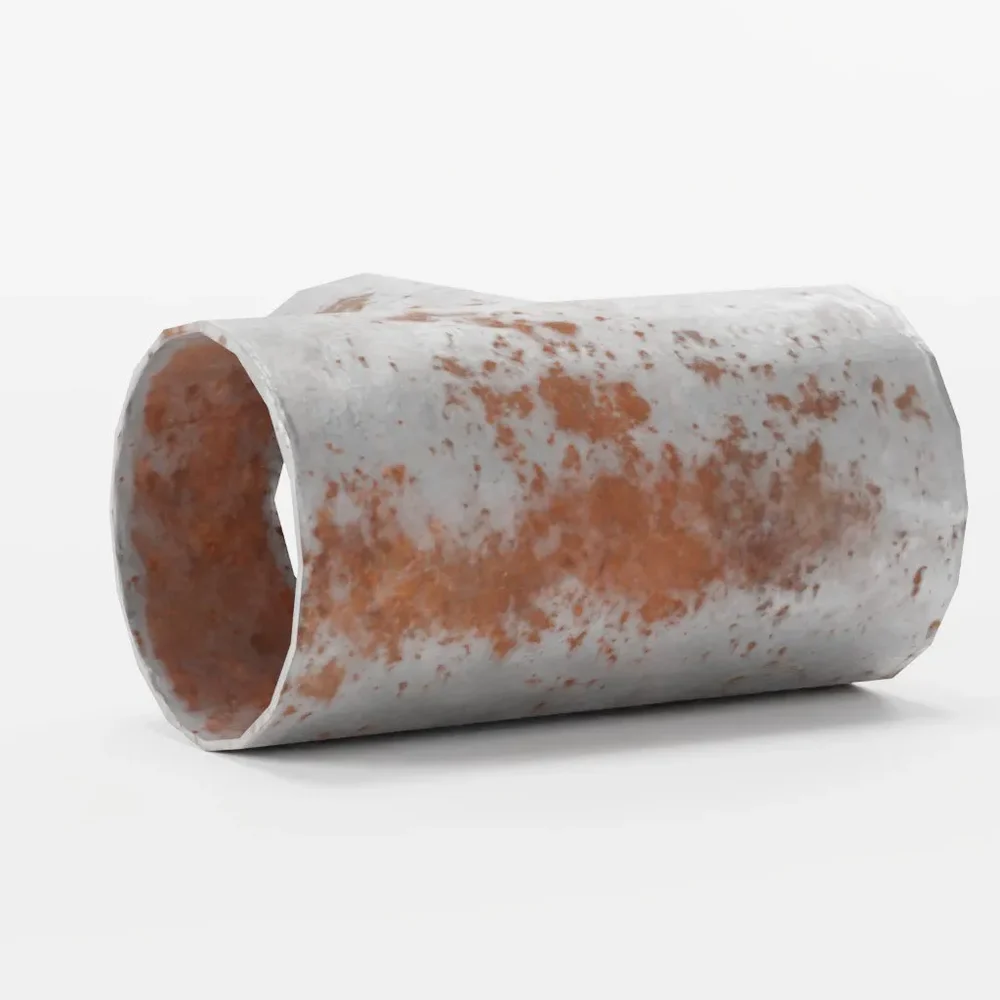 Ventilation Round Pipe Intersection
