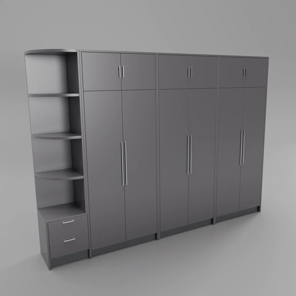Large Gray Wardrobe