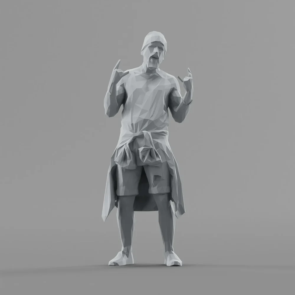 Lowpoly Male Standing