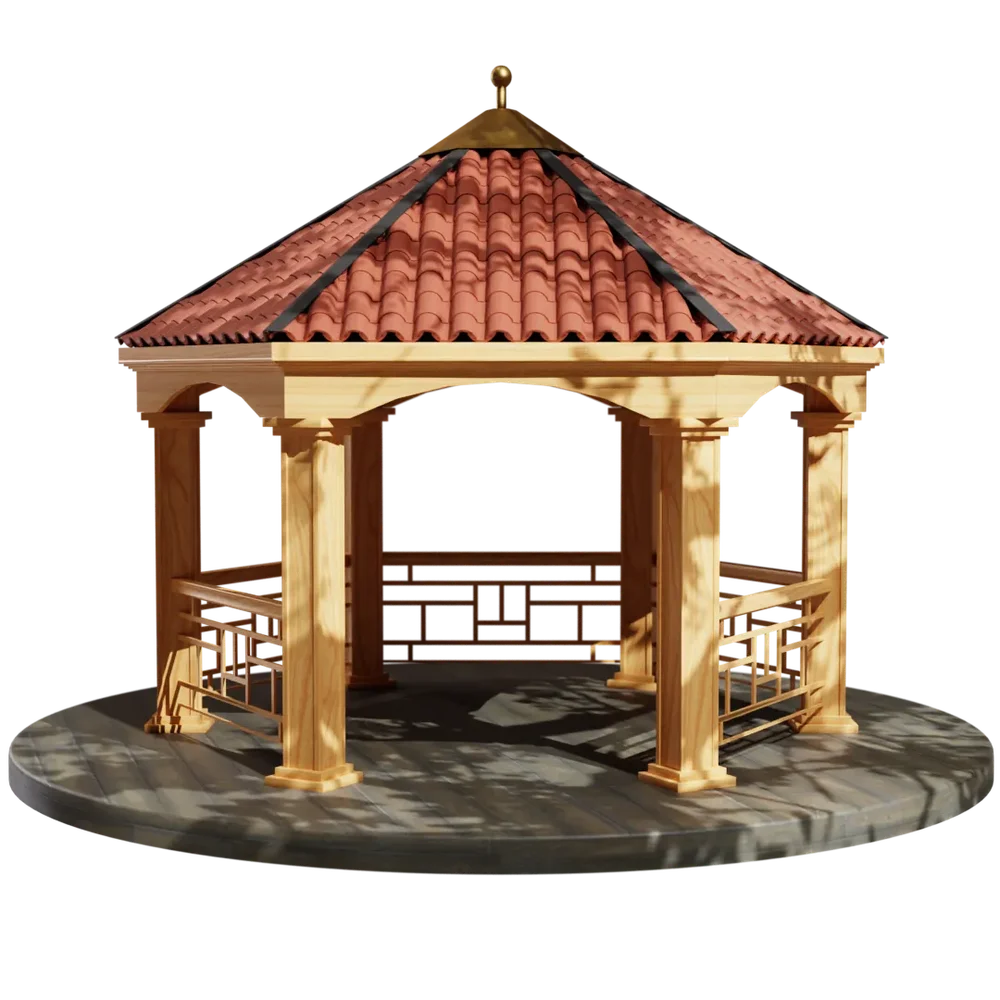 Garden & Backyard Wooden Gazebo Building