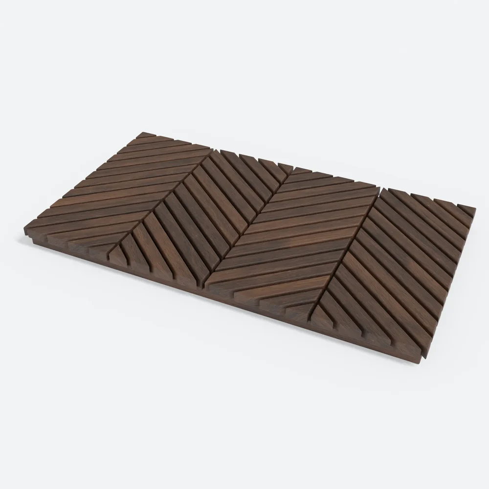 Bathmat Chevron Ebony