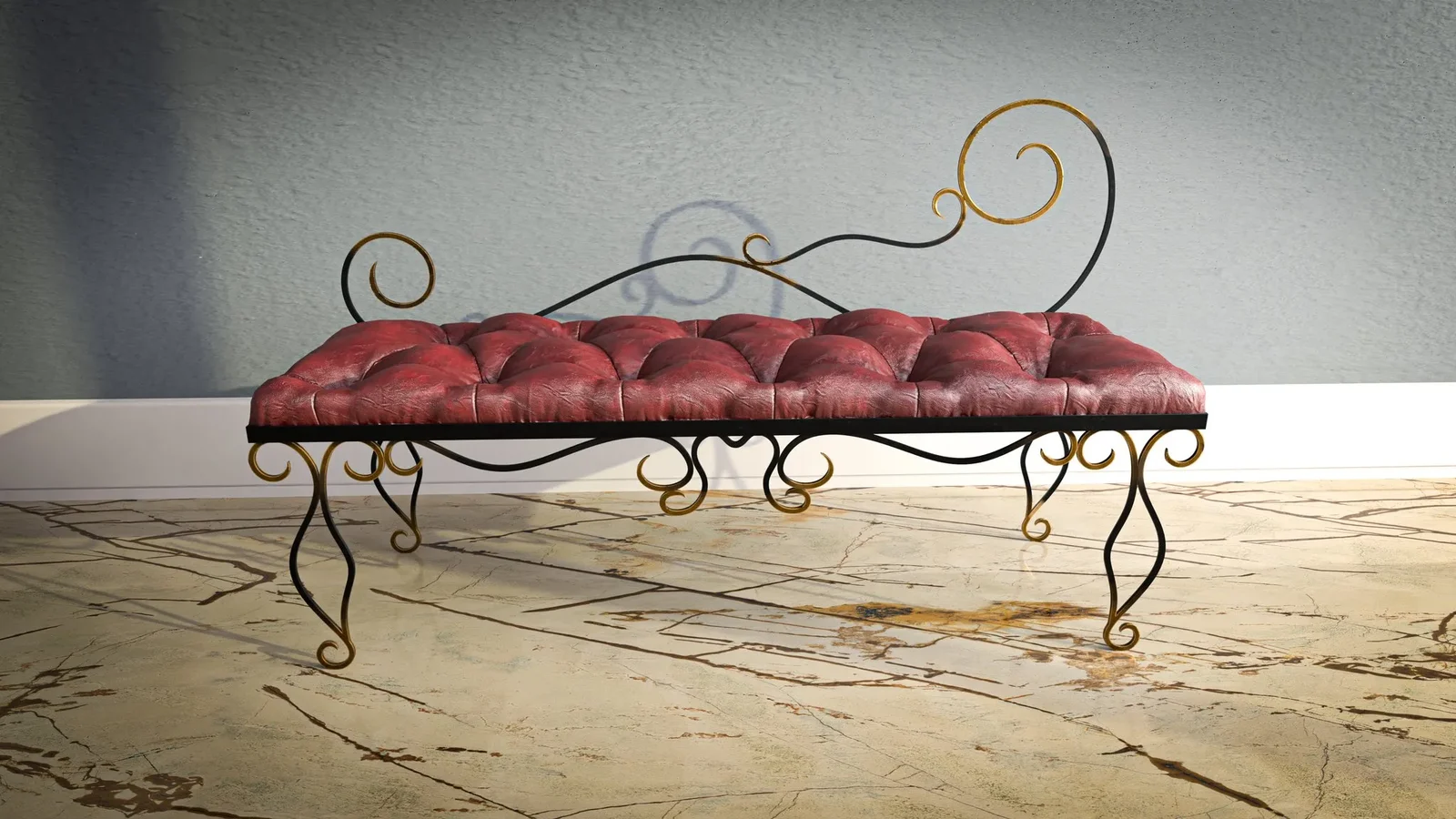 Leather Bench