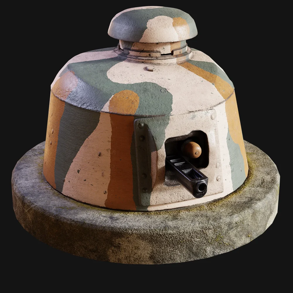 Ft-17 Buried Tank Turret Camo