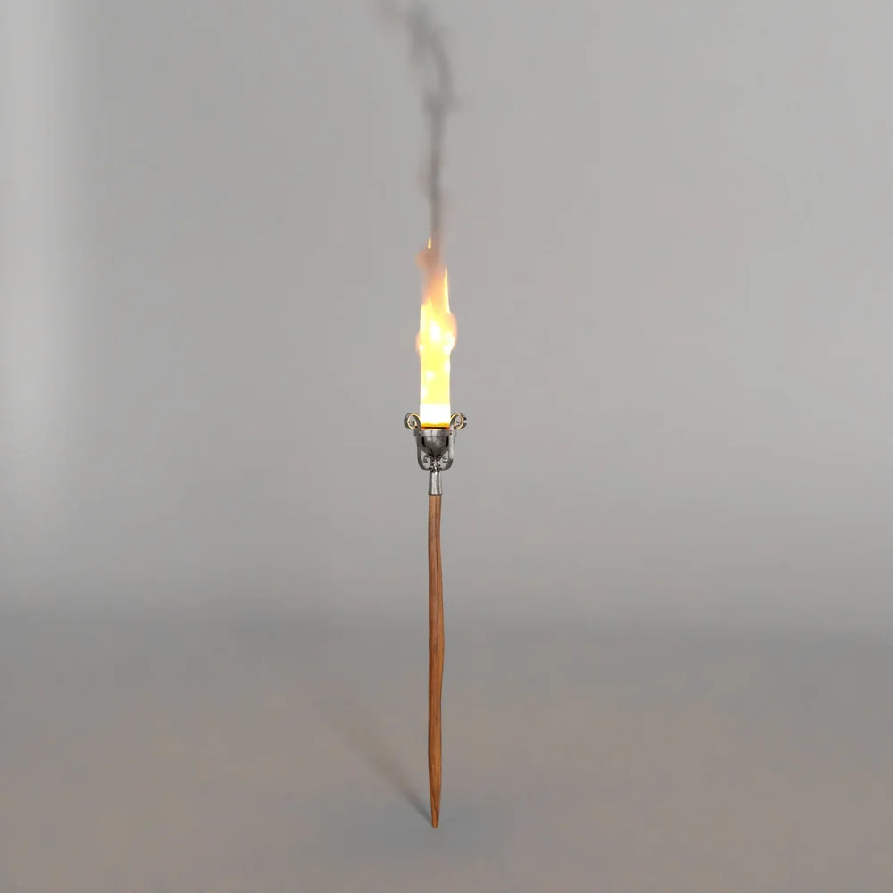 Medieval Oil Wick Torch.