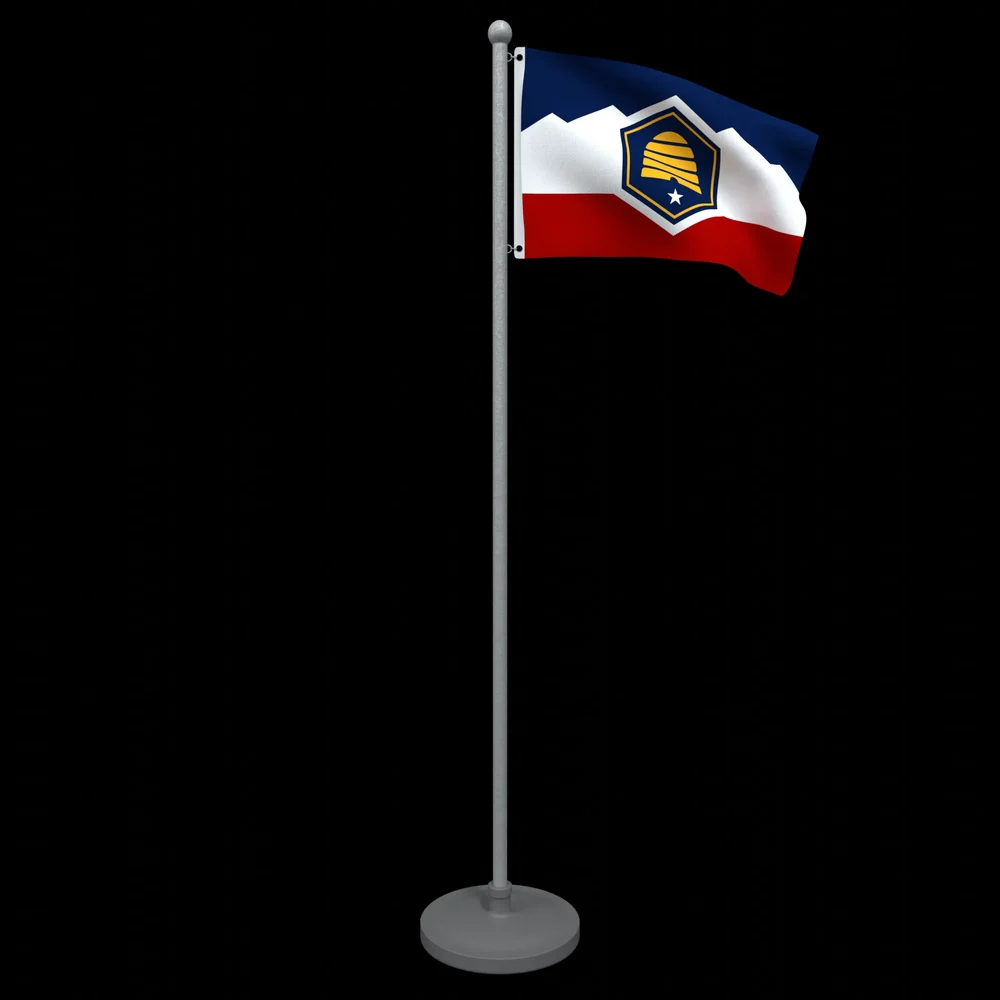Animated Flag Of Utah State