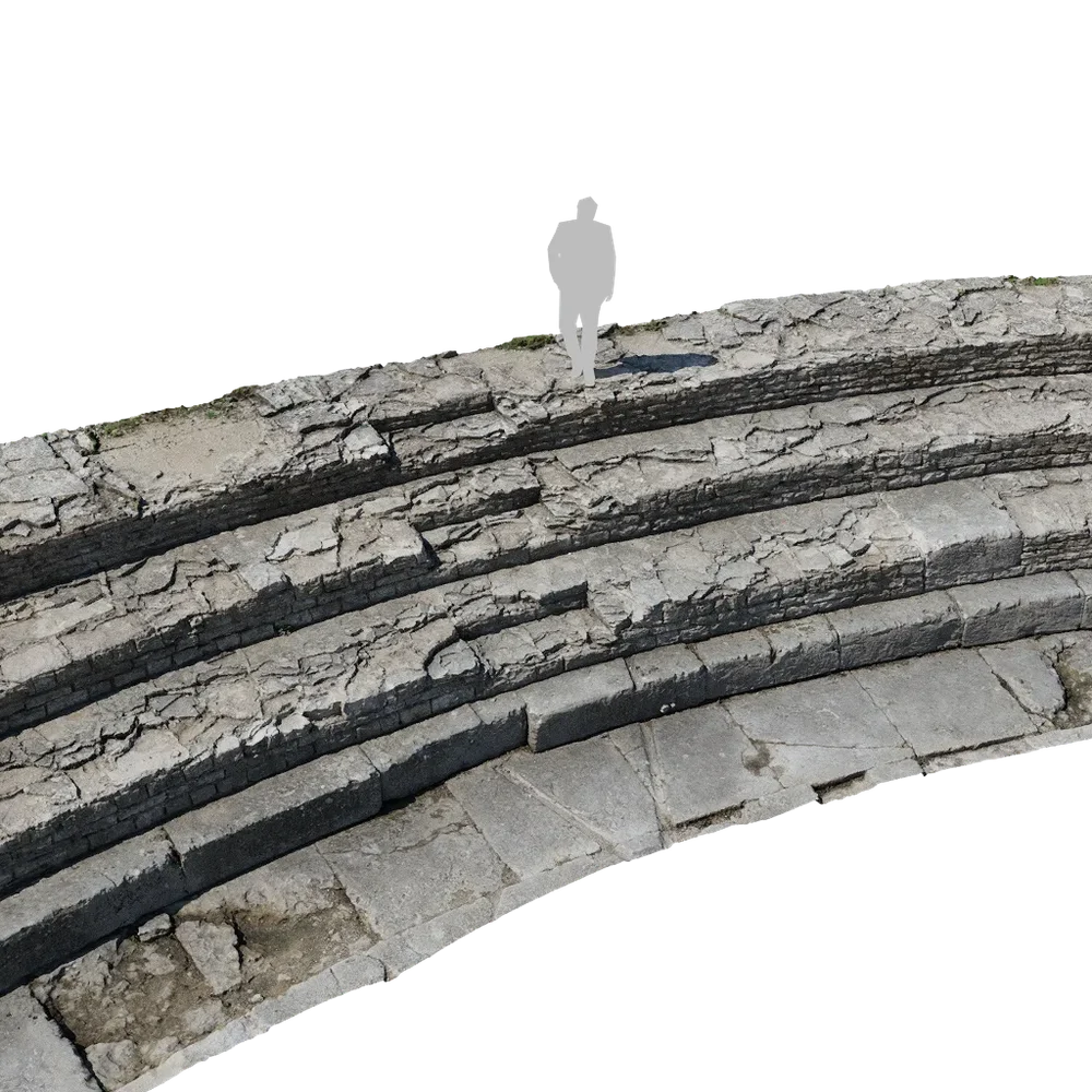 Medieval Stone Steps Pbr Scan