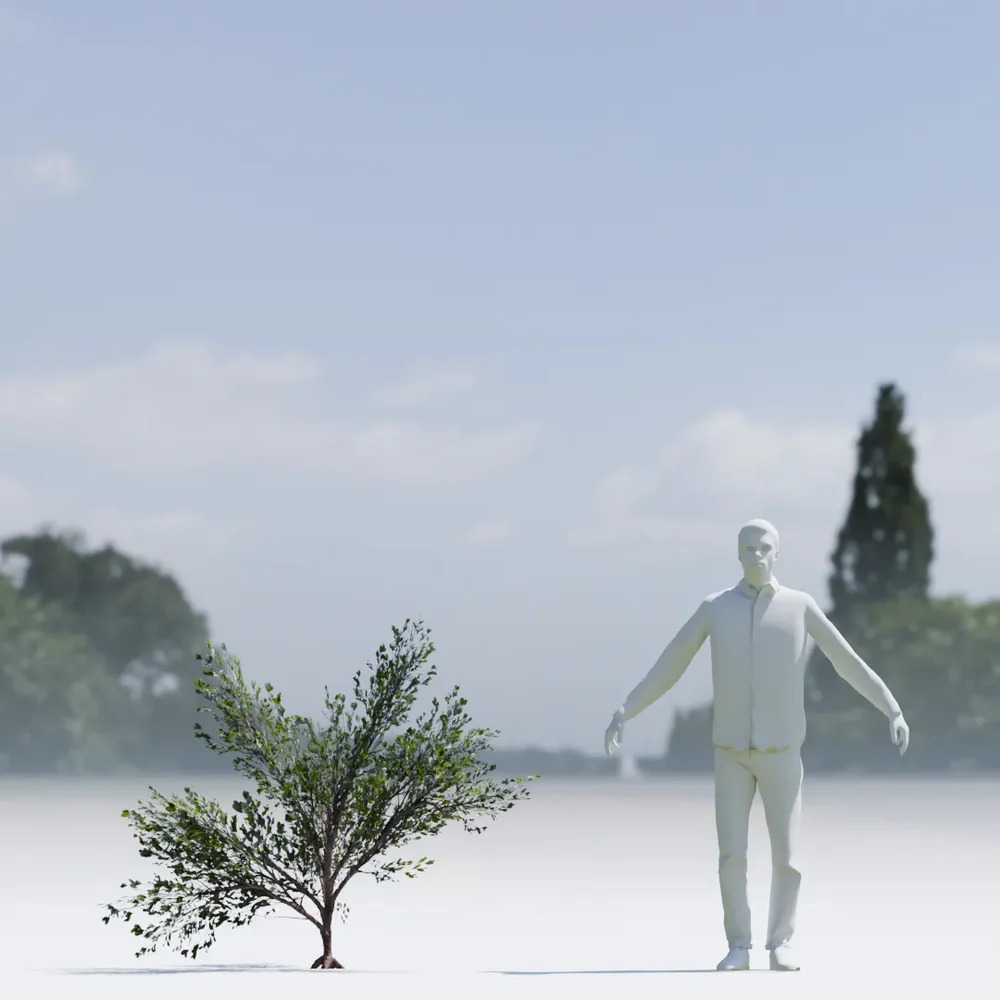 Bush Lowpoly Animated