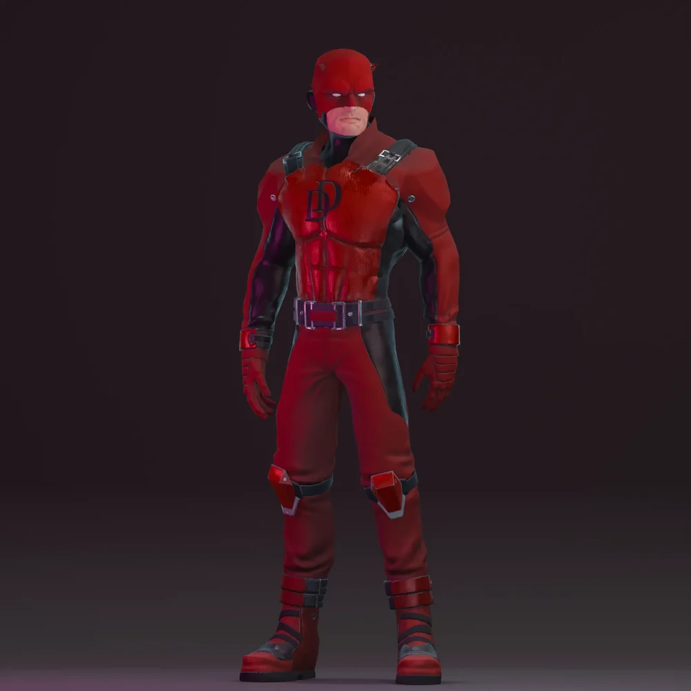 Daredevil V2- Rigged - Lowpoly