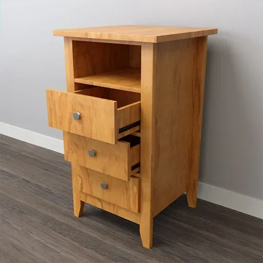 Bedside Table 3 Drawers