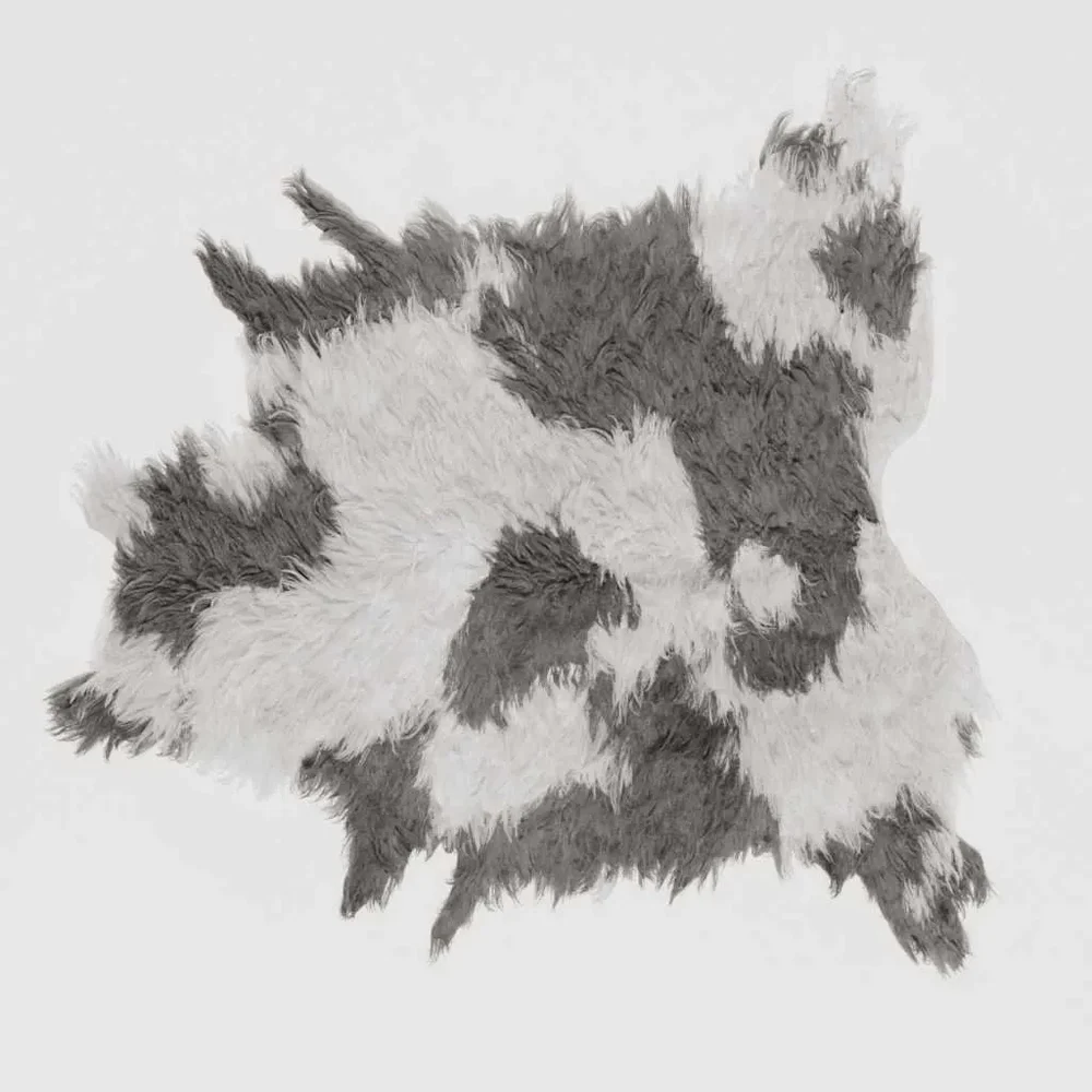 Black And White Cow Rug