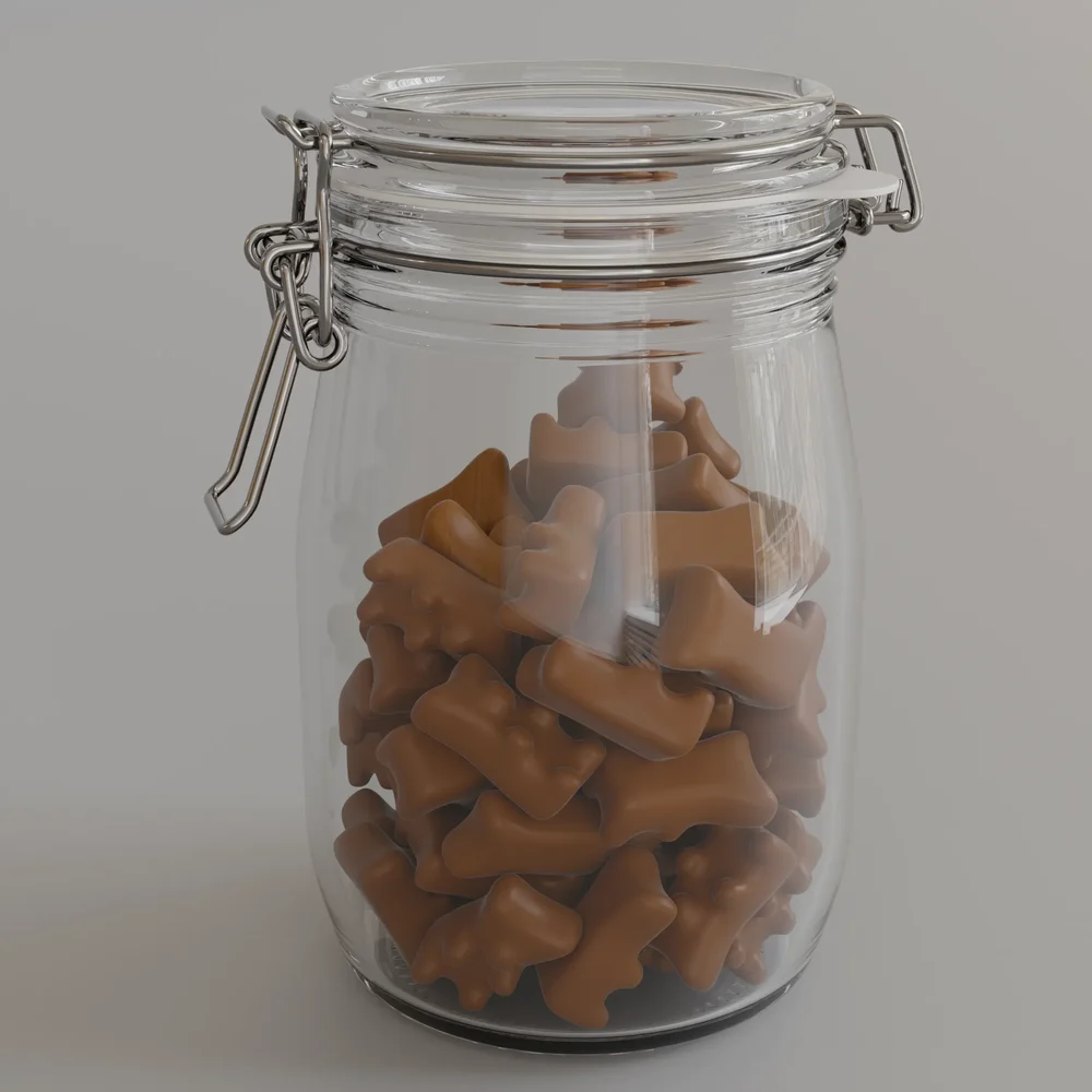 Jar Chocolate Bear