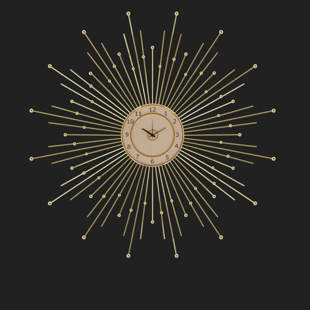 Wall Clock W/Dot & Lines