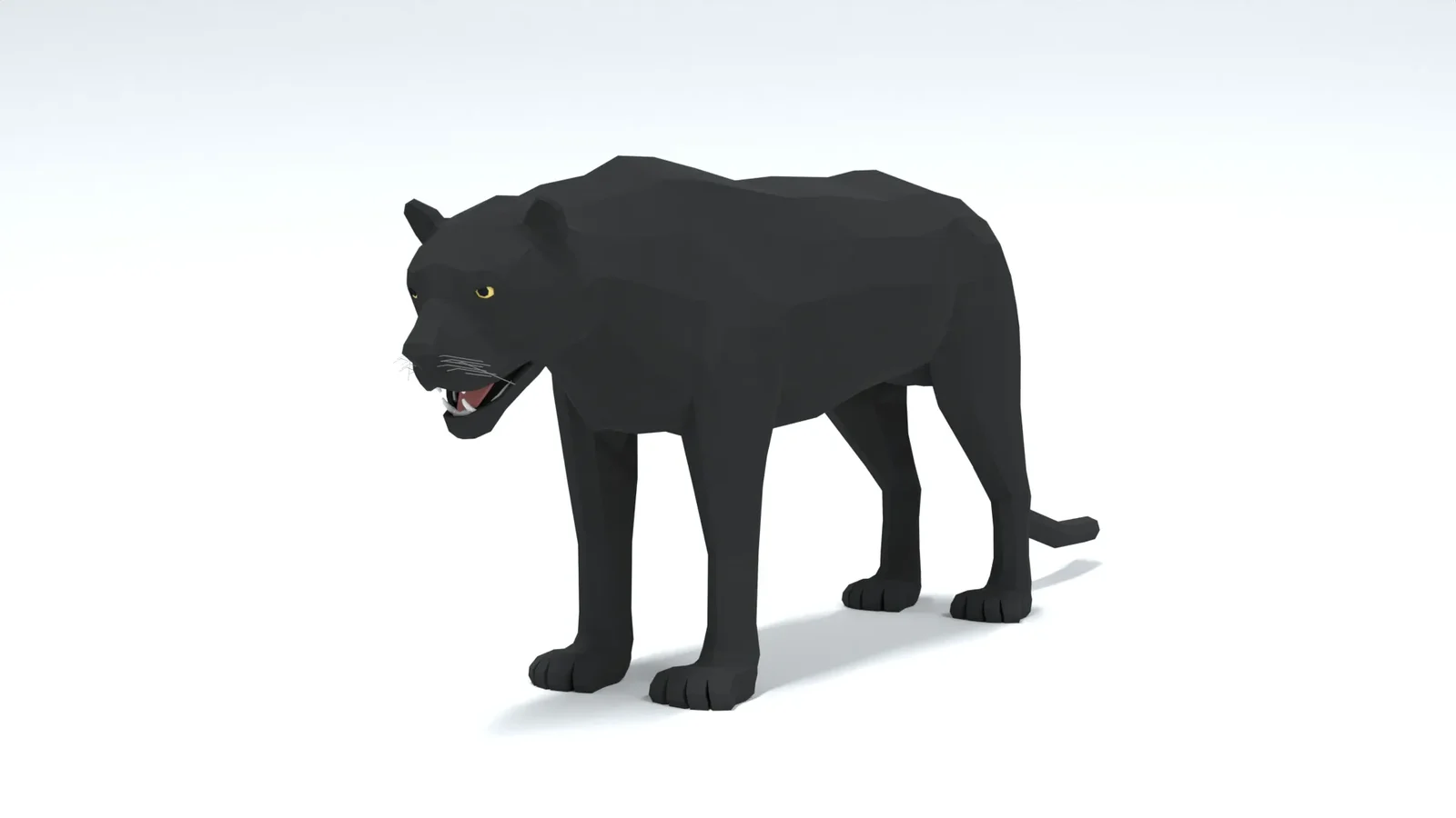 Low Poly Black Panther