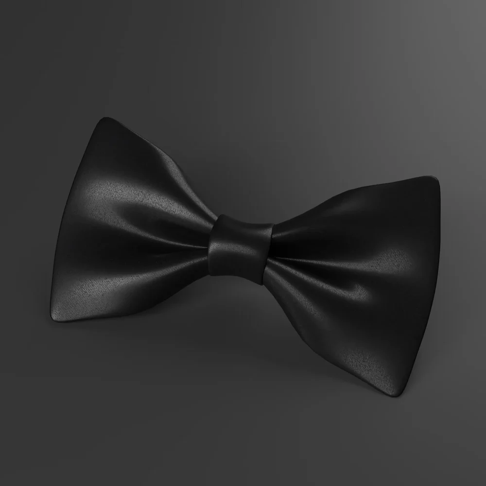 Elegant Black Bow Tie
