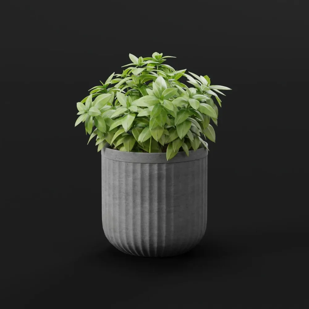Modern Green Shrub Pot