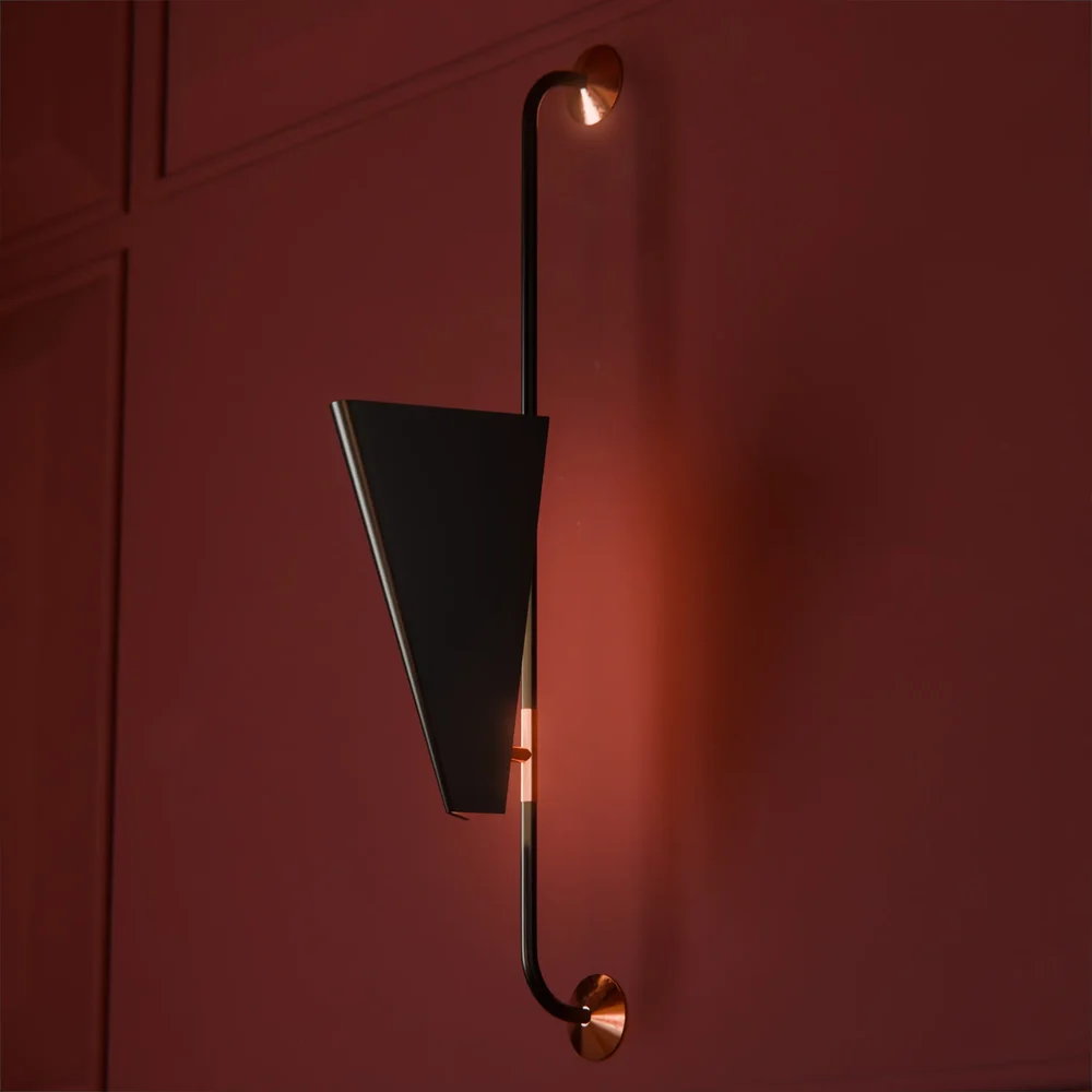 Black And Gold Wall Lamp