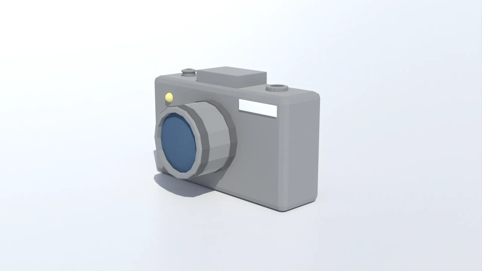 Low Poly Cartoon Photo Camera