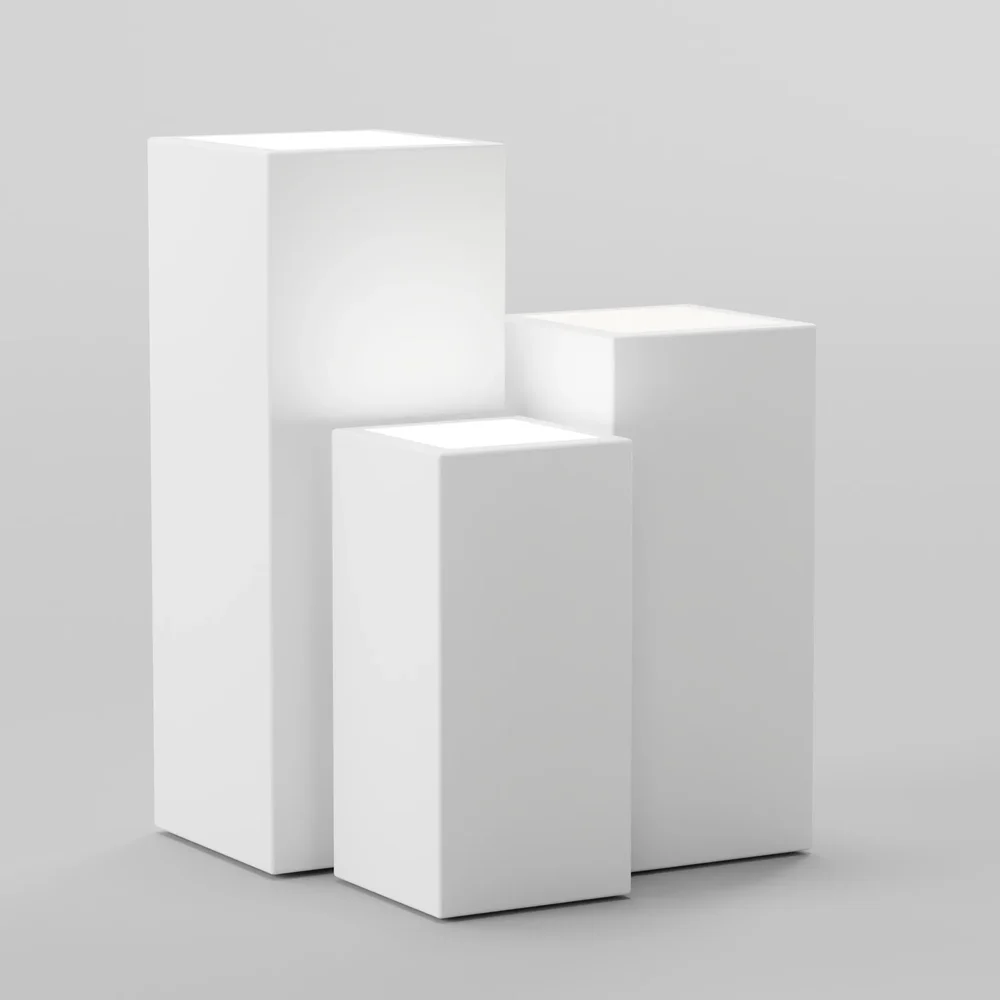 Pedestals With Product Base Lighting
