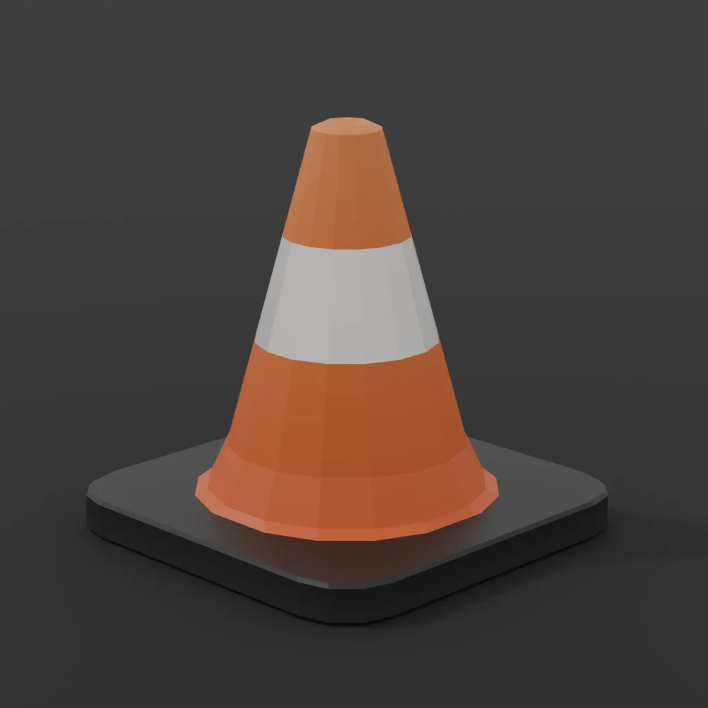 Low Poly Traffic Cone