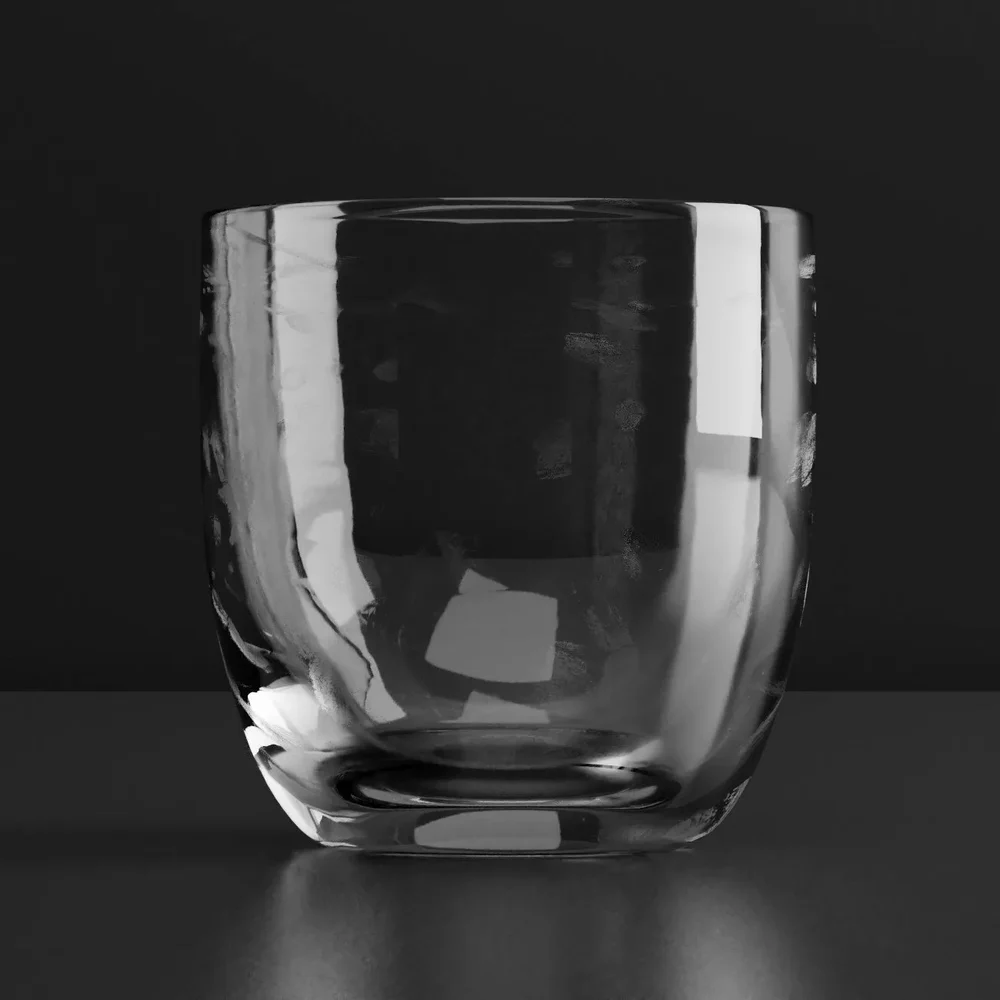Drinking Glass With Fingerprints