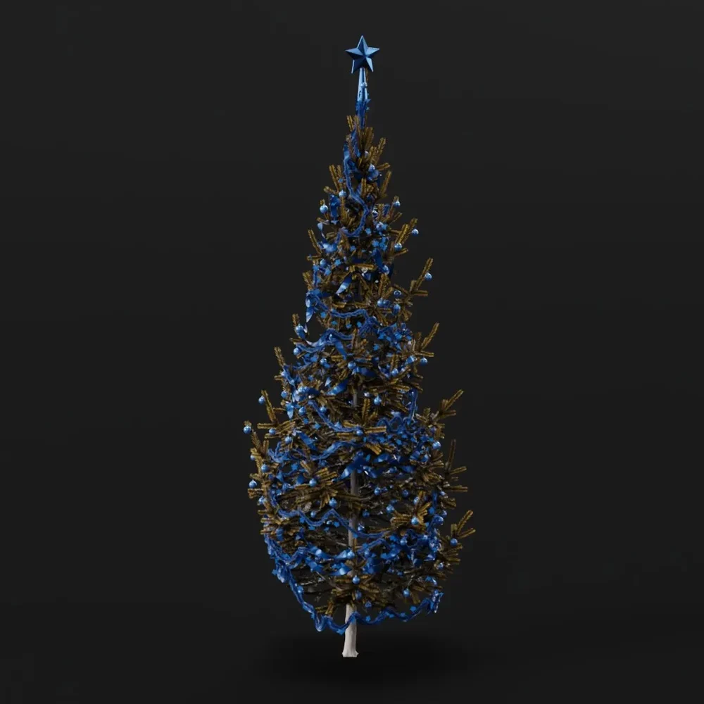 Christmas Tree Yellow Large
