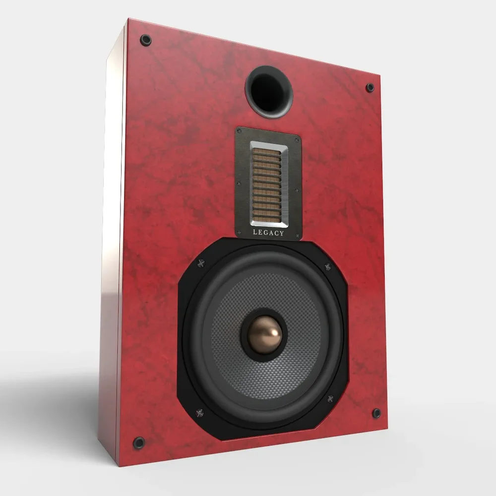 Wallmount Hi-Fi Speakers Red Composite