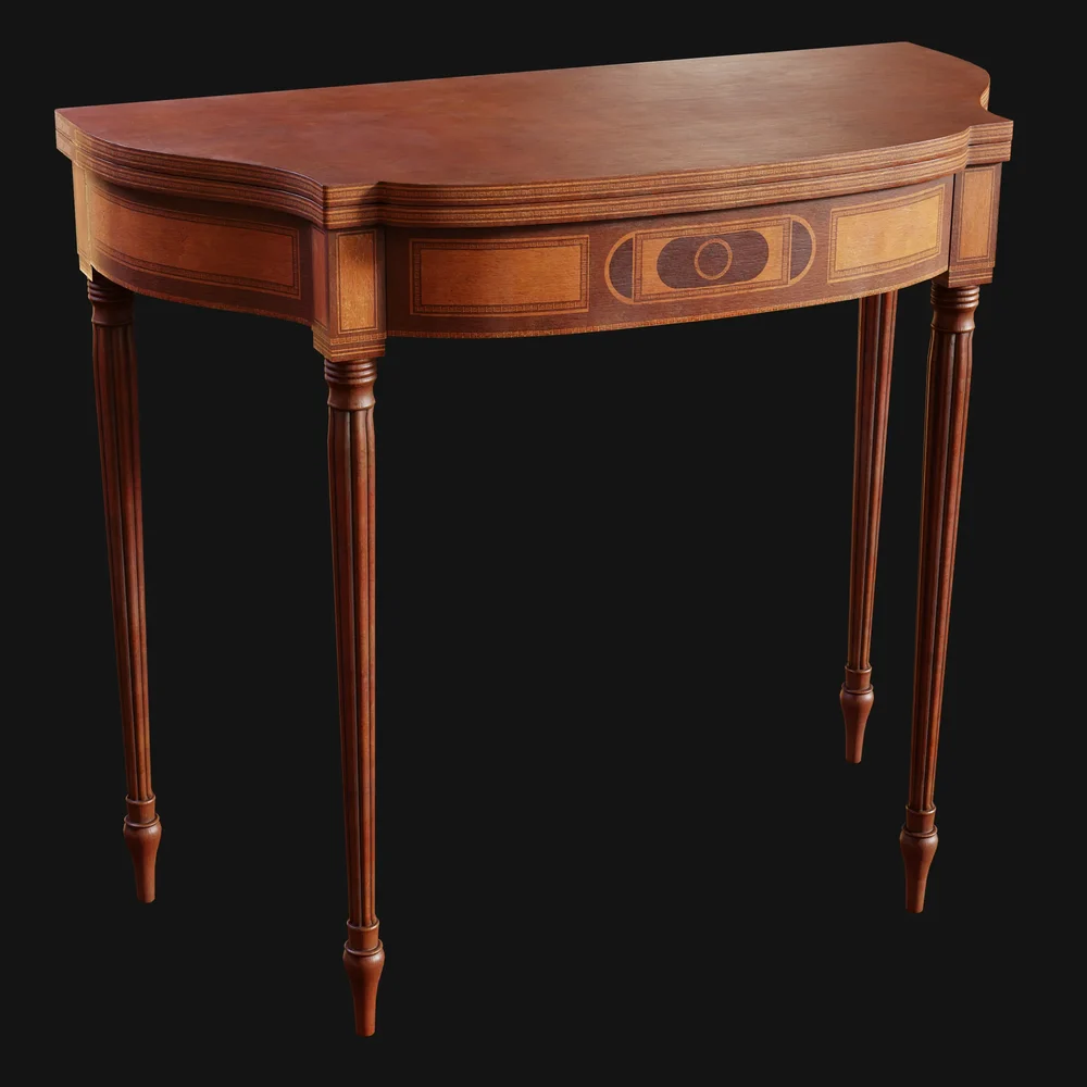 Antique Federal Swing-Leg Game Table