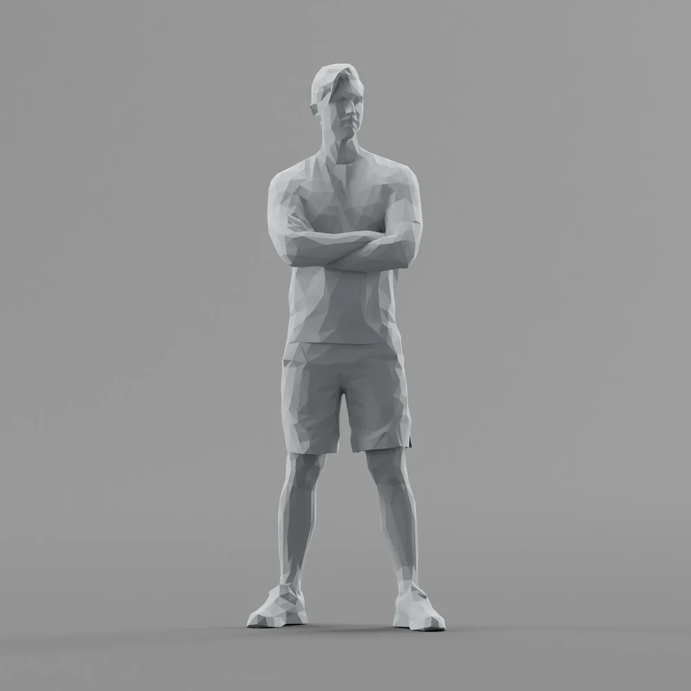 Lowpoly Male Standing