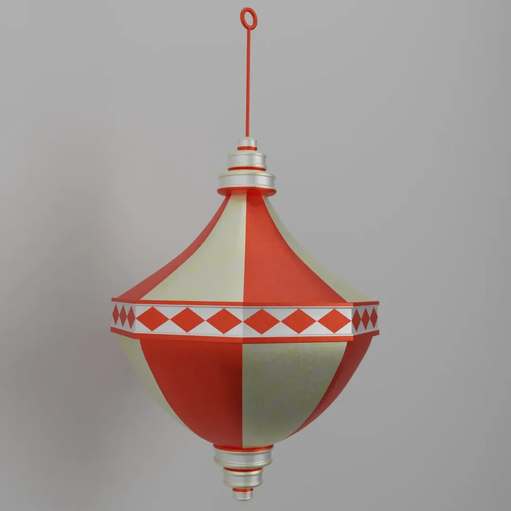 Christmas Tree Ornament Red Gold Ball