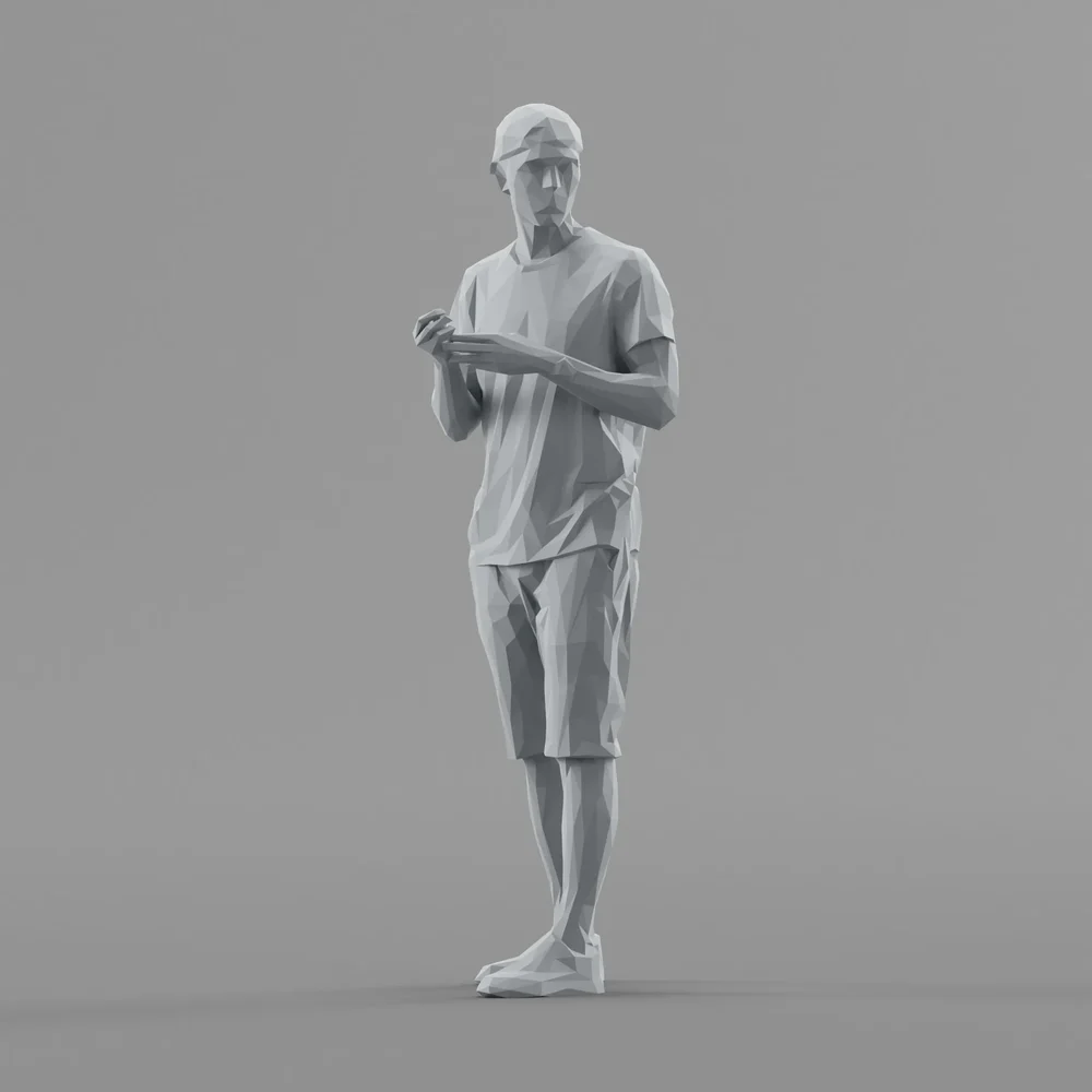 Lowpoly Male Standing