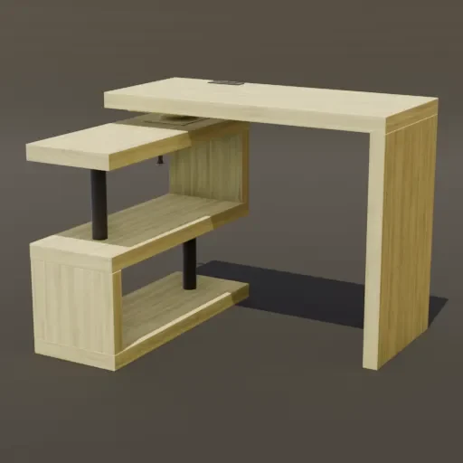 Wooden L Shape Desk
