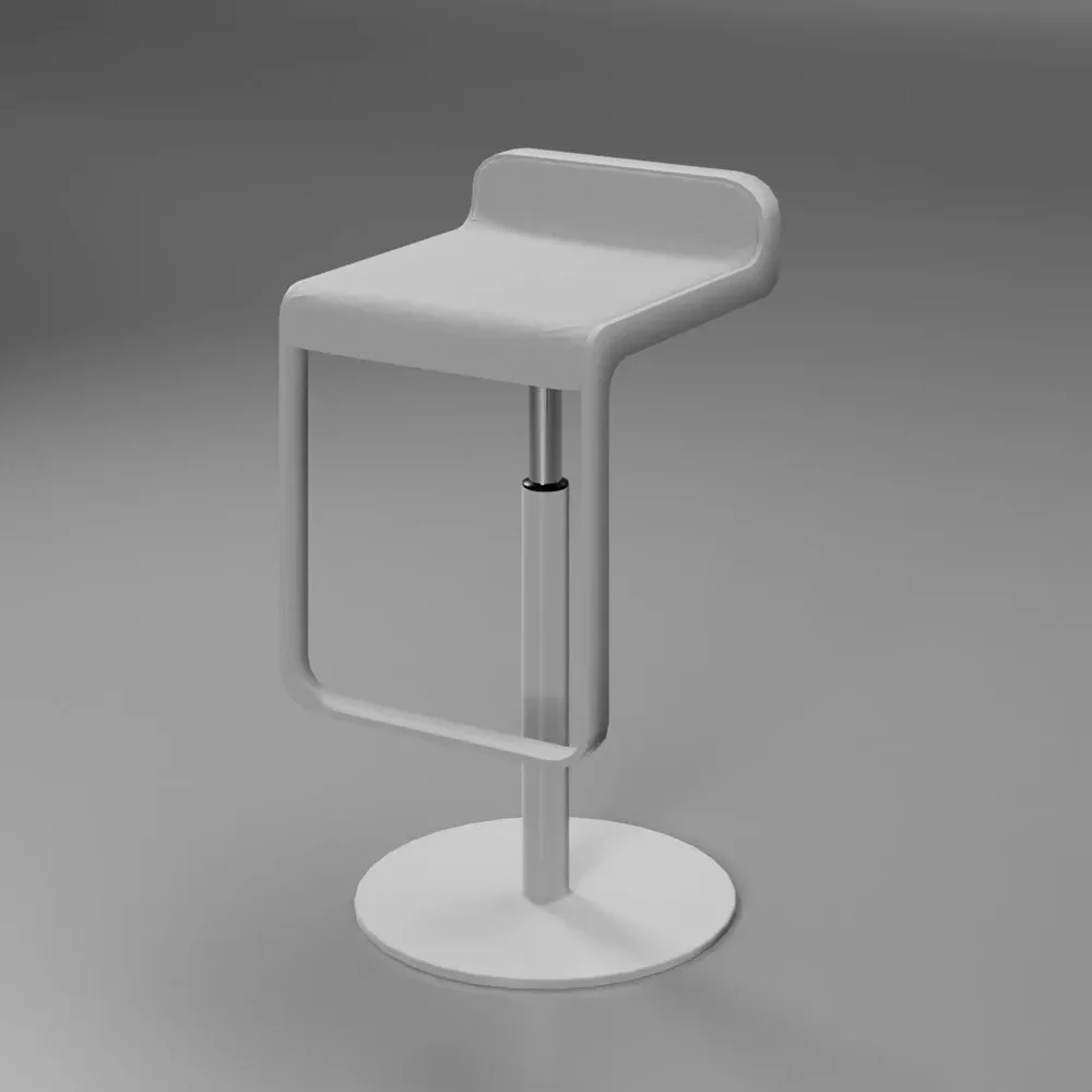 White Synthetic Leather Bar Banquet