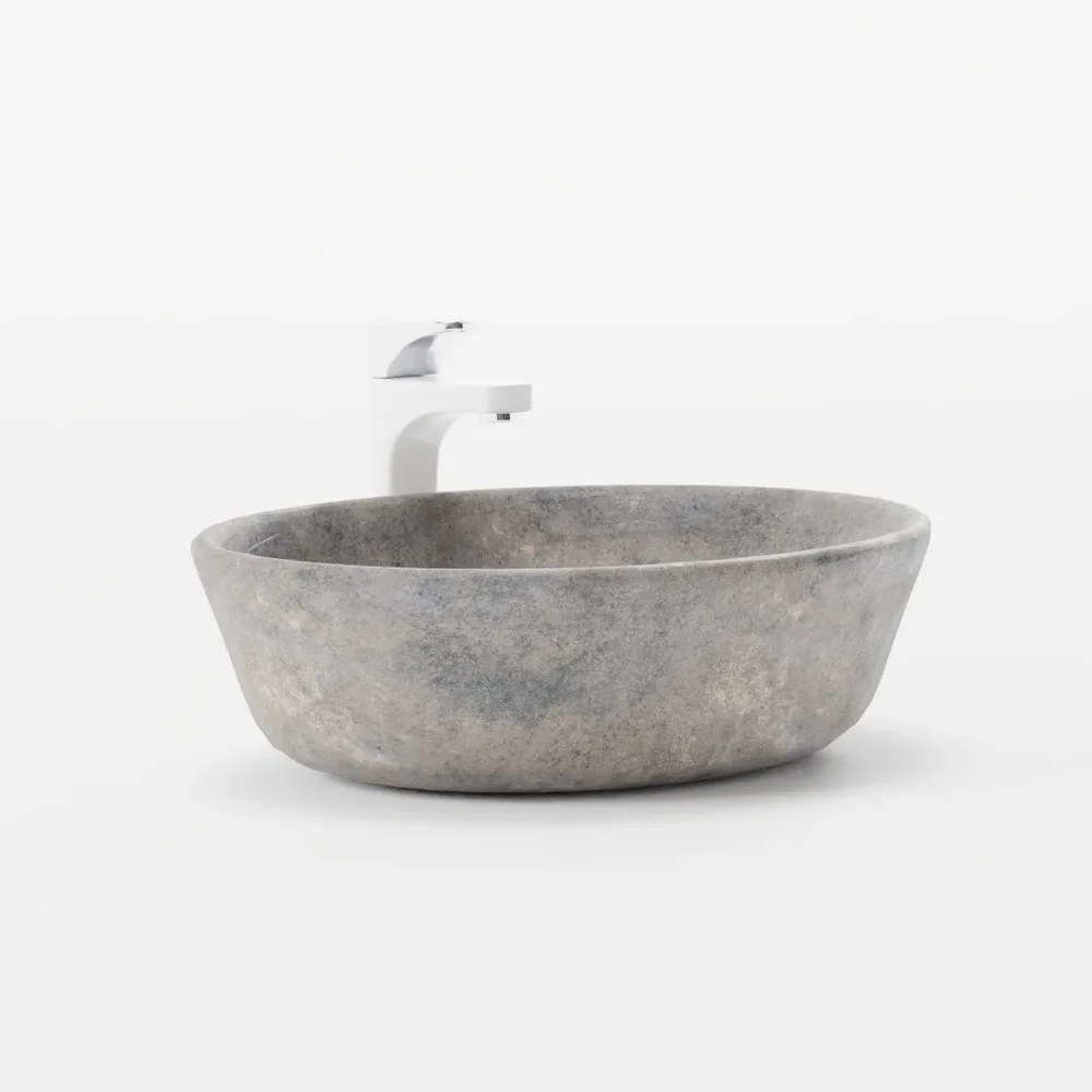 Washbasin Bowl Stone With Tall Faucet
