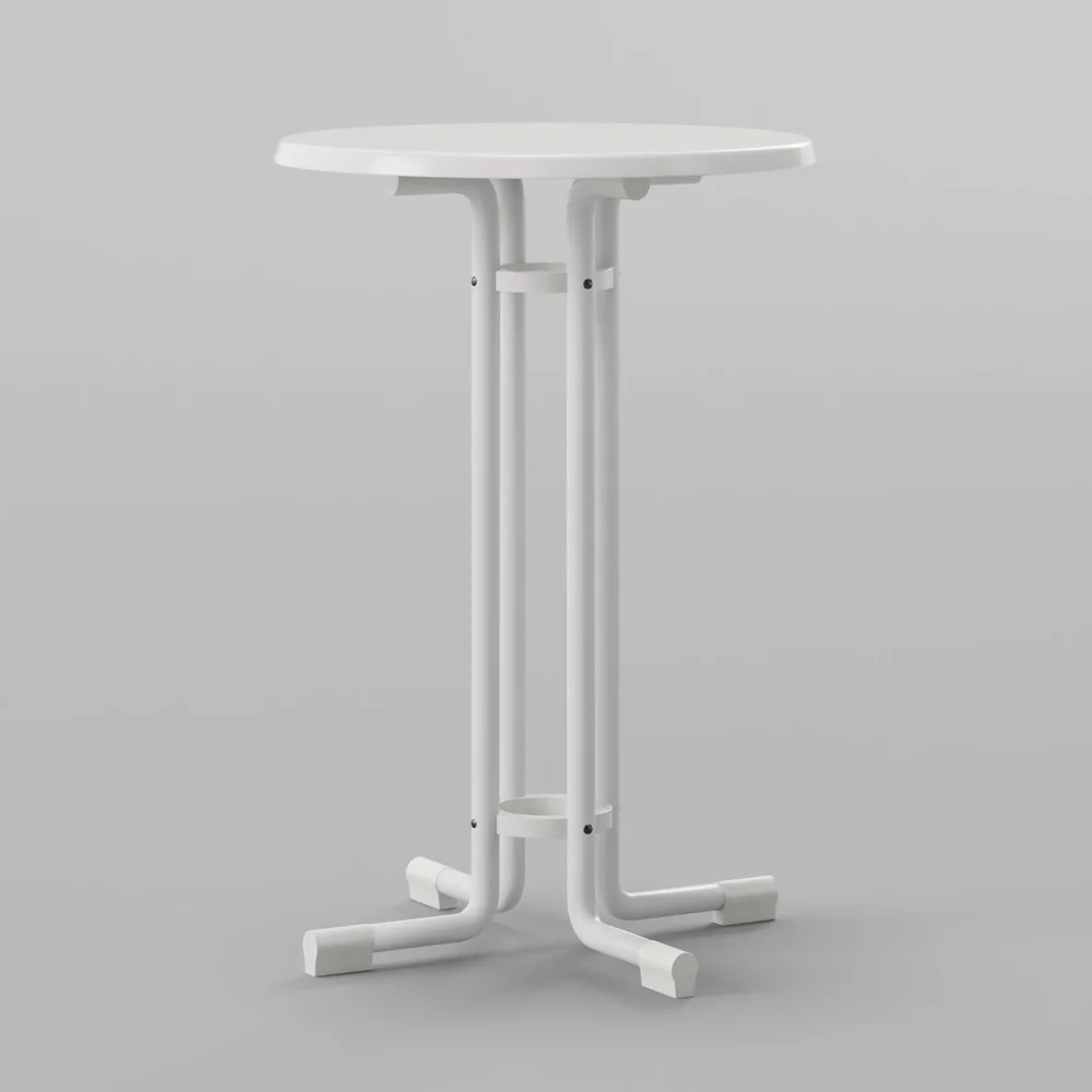 White Outdoor Standing Table