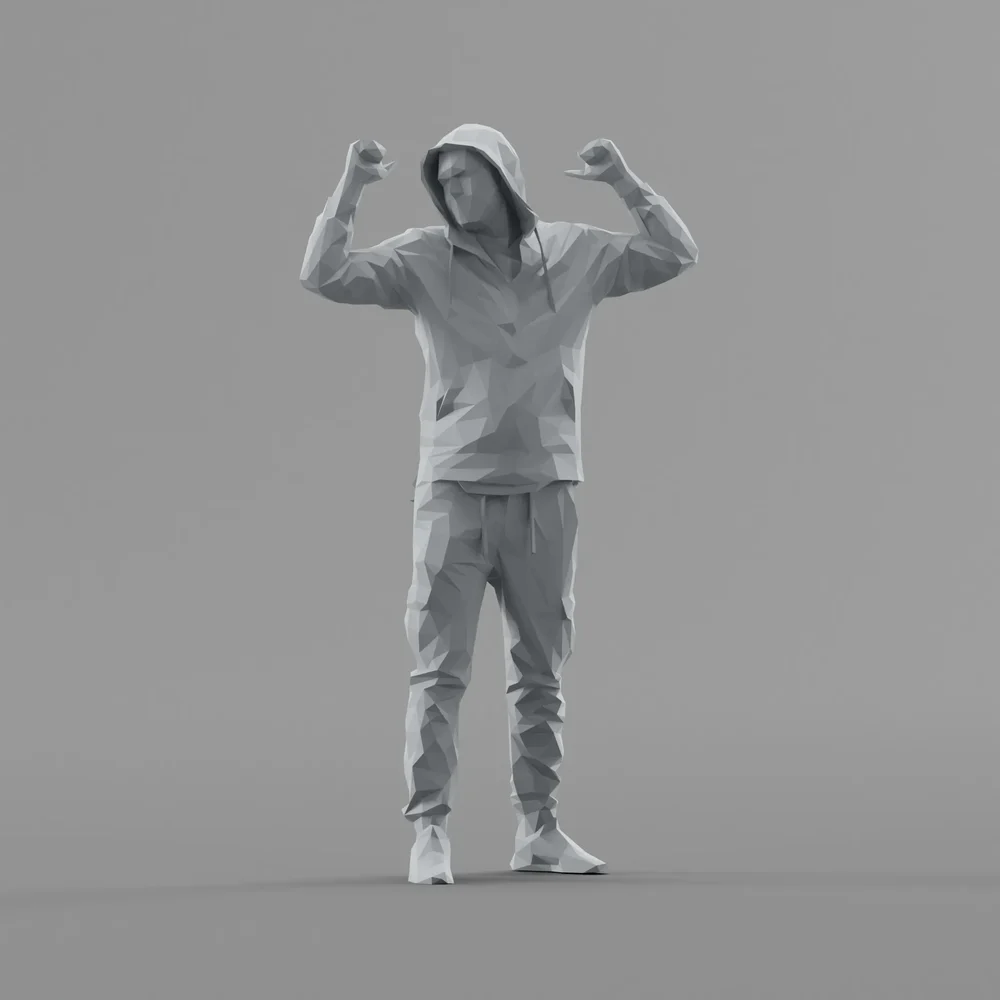 Lowpoly Male Standing